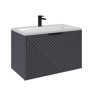 Тумба под раковину Grossman Блисс 107053 70 см подвесная цвет графит